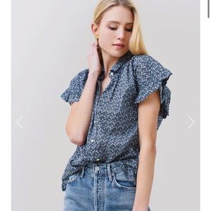 Trovata Marianne Ruffle Sleeve Shirt